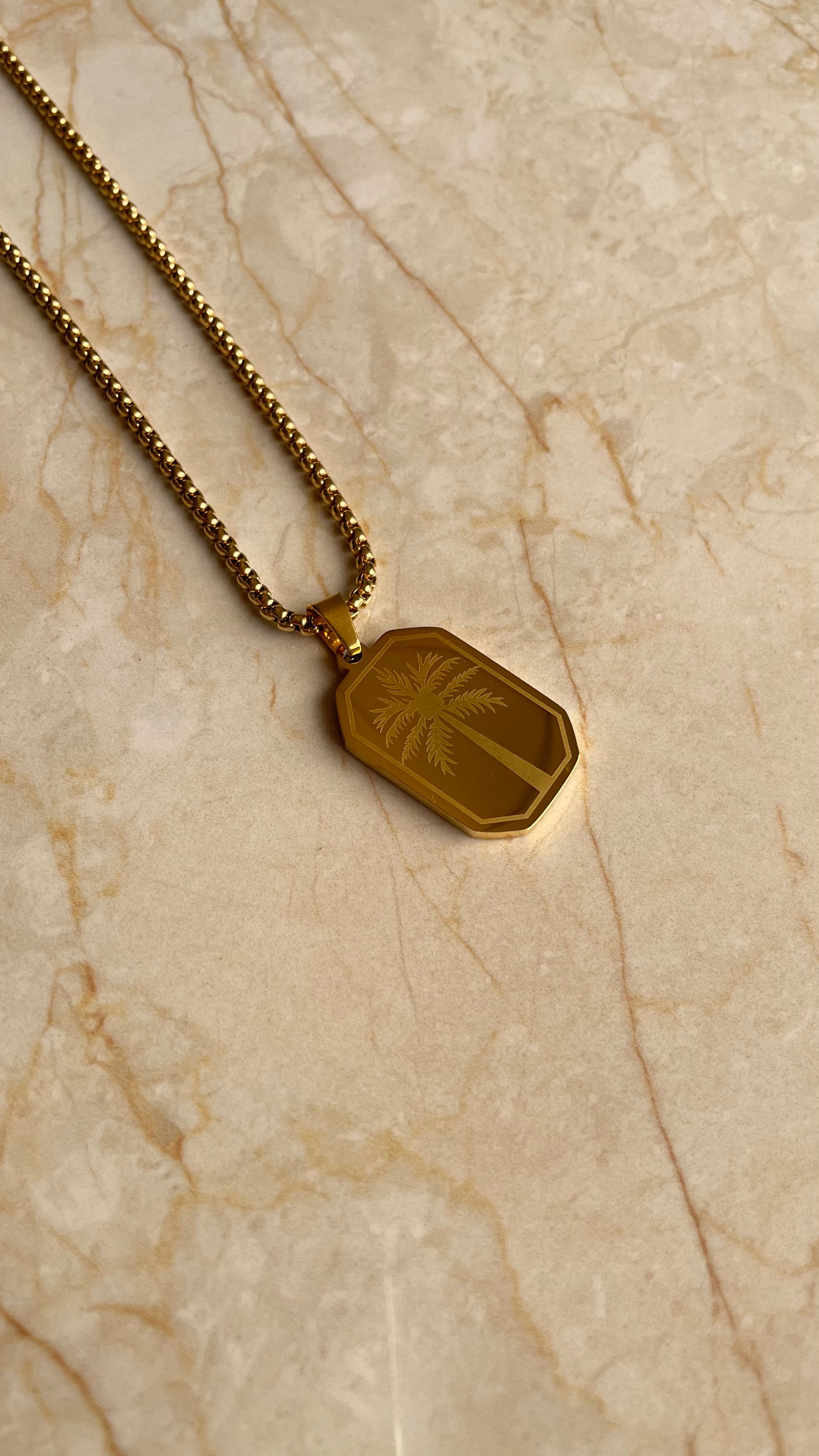 Oasis Pendant Gold 2mm