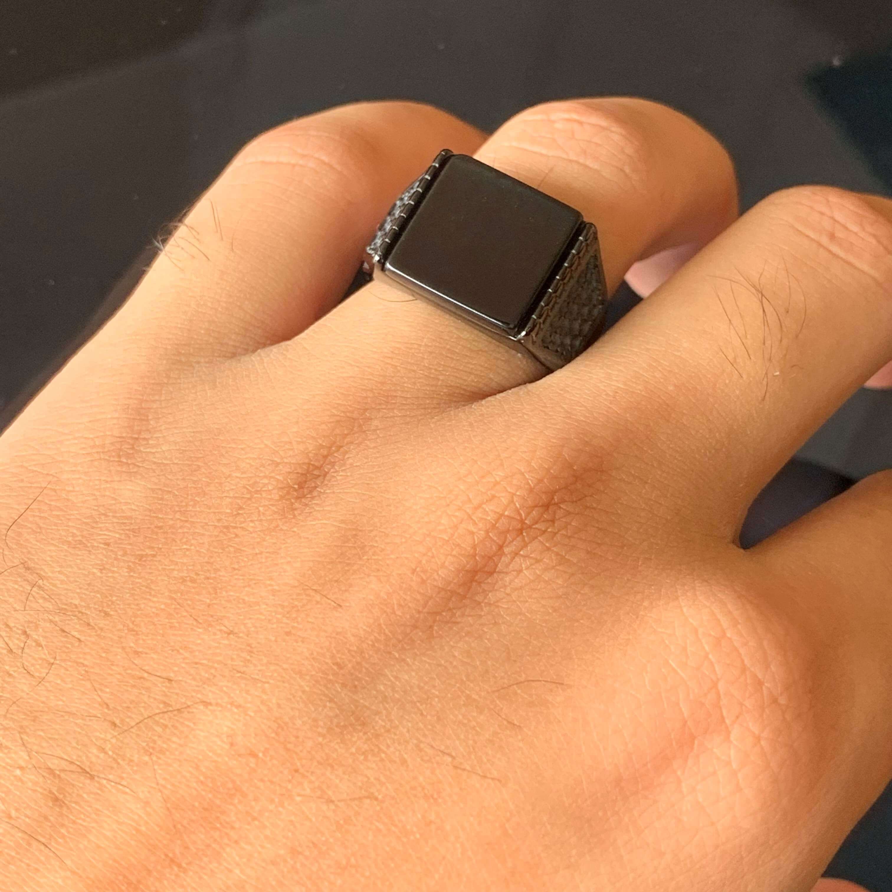 Black Stone Ring
